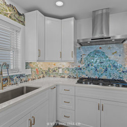 Beachfront Kitchen Mosaic Tile Backsplash Mural - Mosaic Tile
