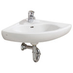 Cheviot - Cheviot Products Wall-Mount Corner Sink - The WALL MOUNT Corner Sink is a great option in confined spaces. Its design and small size mean it can mount into the corners of even the smallest bathrooms.