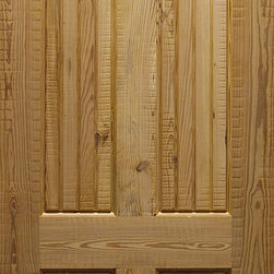 Pine 4-panel Door with Rustic Heartwood Rough-sawn Pine - Interior Doors