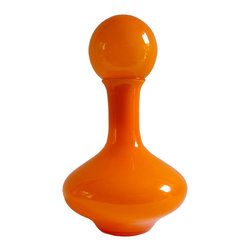 EMPOLI ORANGE DECANTER WITH BALL STOPPER - Vases