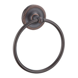 Door Corner - Naples Series Bathroom Collection, Towel Ring - Towel Rings