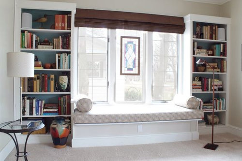 Bookcases With Bench, Low Bookcase Window Seat