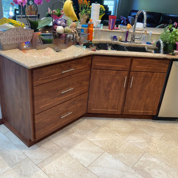 Modern Kitchen Remodel Done in a Lancaster Profile Door