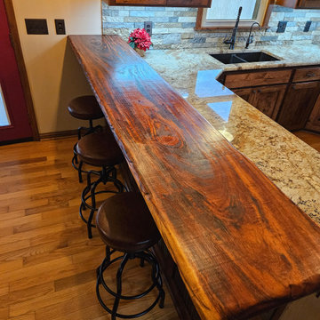 Rustic Kitchen Remodel Done in Hickory Cabinets