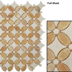 Mirage stone mosaic Flower series - Home Decor