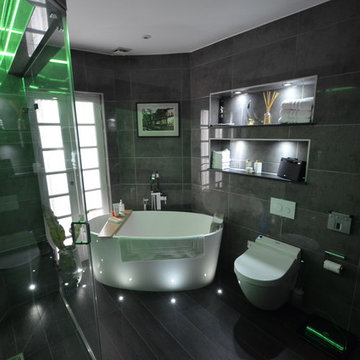 Luxury bathroom in Chelsea London steam room