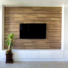 Paneling on accent wall