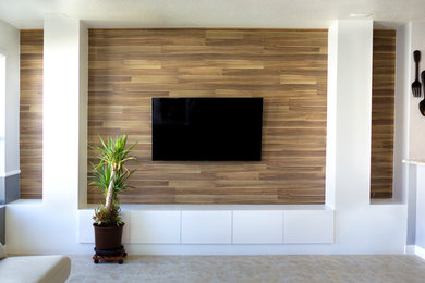 Living room - modern living room idea in Miami
