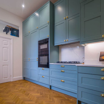 Blue Shaker Kitchen in Mickleover