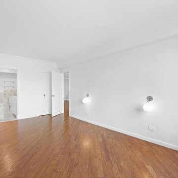 Master bedroom remodel in a full apartment renovation