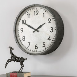 Uttermost Berta Ivory Wall Clock - Products