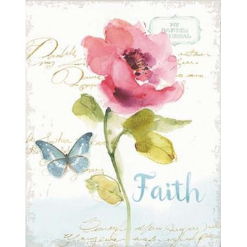 Rainbow Seeds Floral VI Faith Print