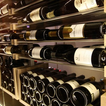 Close up wine cellars