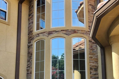 Inspiration for a timeless exterior home remodel in Houston