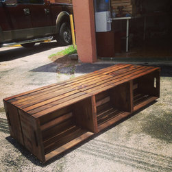 6 Wine Crate Coffee Table - Rustic Coffee Table - Coffee Tables