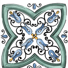 Декор Kerama Marazzi «Капри Майолика» 20х20 см цвет зелёный  Отзывы