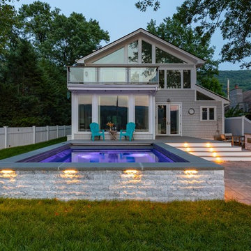 Stand Alone Spa with Outdoor Kitchen