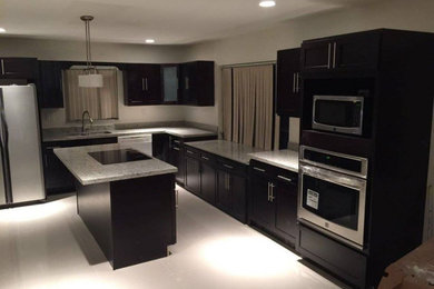 Inspiration for a contemporary kitchen remodel in Miami