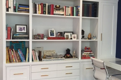 Home office - transitional home office idea in Orange County