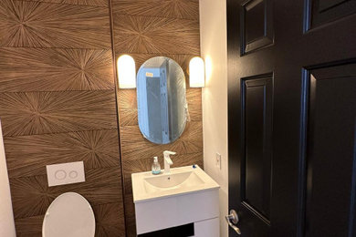 Powder room - powder room idea in Los Angeles