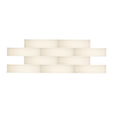 cream colored subway tiles