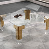 Casper Coffee Table, Gold, Square