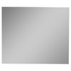 Eviva Sax Metal Frame Wall Mirror, Brushed Chrome, 36"