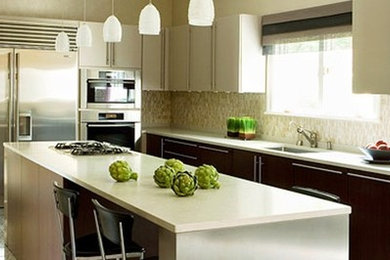 Kitchen - contemporary kitchen idea in Boston