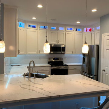 Modern Kitchen Remodel Done in an Extra White Color