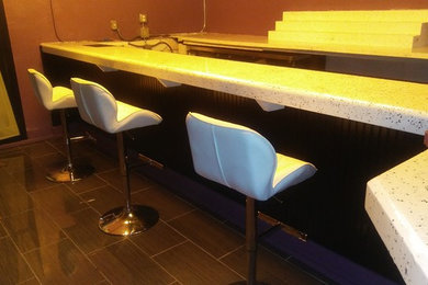Home bar - craftsman home bar idea in Atlanta
