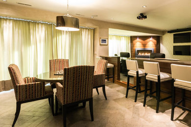 Living room - traditional living room idea in Other