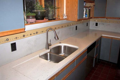 Inspiration for a contemporary kitchen remodel in Other