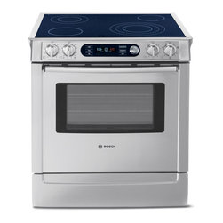 Bosch 30" Electric Slide-in Range, Full Stainless Steel | HEI7282U - Gas Ranges And Electric Ranges