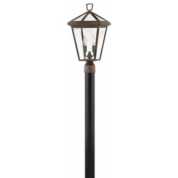 2 Light Medium Outdoor Low Voltage Post or Pier Mount Lantern in Traditional