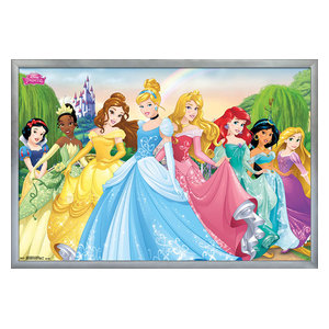 Disney Princess Collection Poster Contemporary Kids Wall