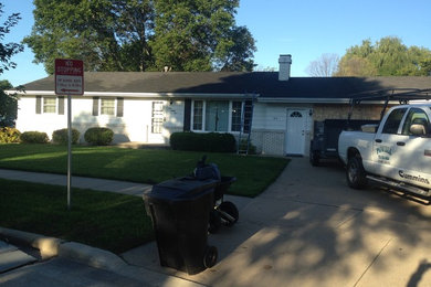 Example of a minimalist exterior home design in Other