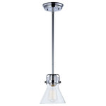 Maxim Lighting - Maxim Lighting 91110CDOI Seafarer - One Light Mini Pendant - This nautical-inspired bath vanity features Clear Seedy glass cones suspended by a yoke frame finished in Polished Chrome. The clear glass offers abundant lighting and compliments the styling of the fixture. Make it a more industrial look by adding filame  Canopy Included: Yes  Shade Included: Yes  Canopy Diameter: 5 x 5 x 0.75Seafarer One Light Mini Pendant Oil Rubbed Bronze Seedy Glass *UL Approved: YES *Energy Star Qualified: n/a  *ADA Certified: n/a  *Number of Lights: Lamp: 1-*Wattage:60w Medium Base bulb(s) *Bulb Included:No *Bulb Type:Medium Base *Finish Type:Oil Rubbed Bronze