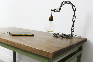 Industrial Desk Lamp Chain Link Style