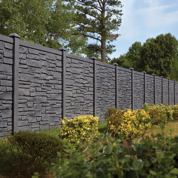 Molded composite fence