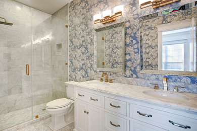 Example of an ornate bathroom design in Houston