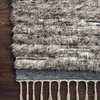 Loloi Hand Knotted Khalid KF-04 Pewter/Ink Area Rug, 18"x18" Sample