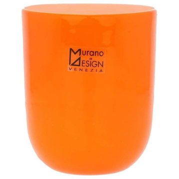 GlassOfVenice Murano Glass Luminoso Tumbler - Orange