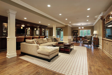 Inspiration for a timeless basement remodel in Other