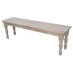 Farmhouse Dining Benches by International Concepts