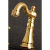 Fauceture Widespread Bathroom Faucet With Retail Pop-Up, Brushed Brass