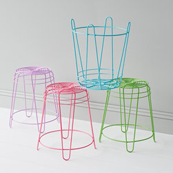 coloured wire stools - Children's Stools & Step Stools