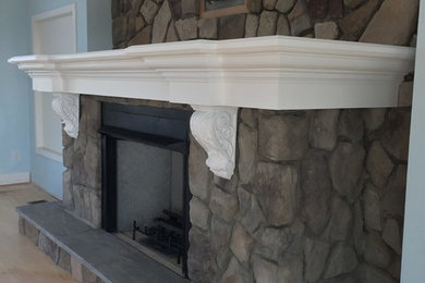 Example of a trendy home design design in Providence