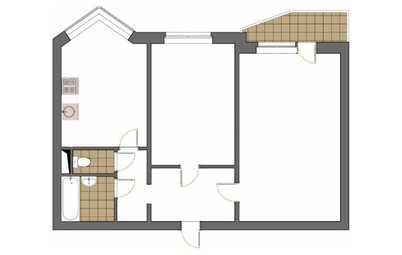 Планировка: Дома П-44 и П-44Т дизайн двухкомнатных квартир с фото