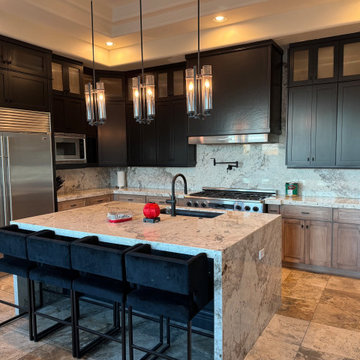 Two Tone Kitchen Reface and Partial Build