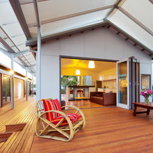 Awnings: fixed, plexi, metal